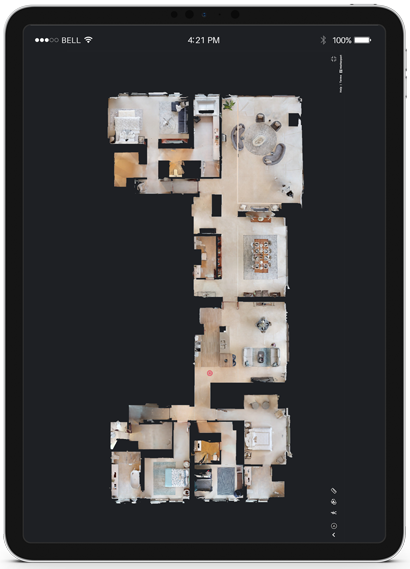 Floor plan in ipad